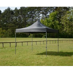 Tonnelle aluminium 3x3 m noire – Barnum pliant professionnel