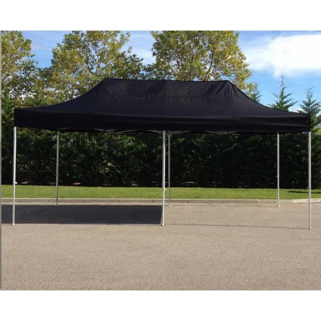 Tonnelle aluminium 6x3 m noire – Barnum pliant professionnel