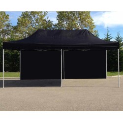 Tonnelle aluminium 6x3 m noire – Barnum pliant professionnel